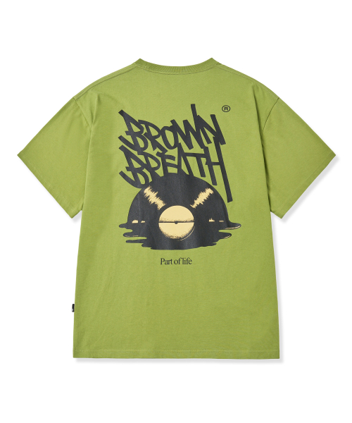 ★BROWNBREATH★PART OF TAG TEE 브라운브레스(BROWNBREATH) PART OF TAG TEE - GREEN - 사이즈