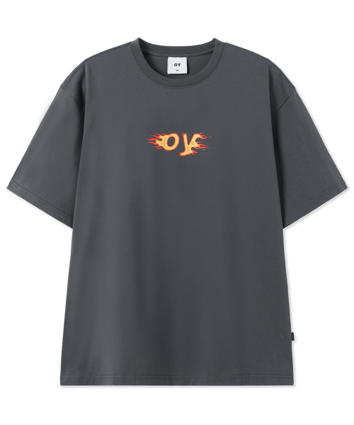 오와이(OY) IGNITE LOGO TEE - DARK GREY - 사이즈 & 후기 | 무신사