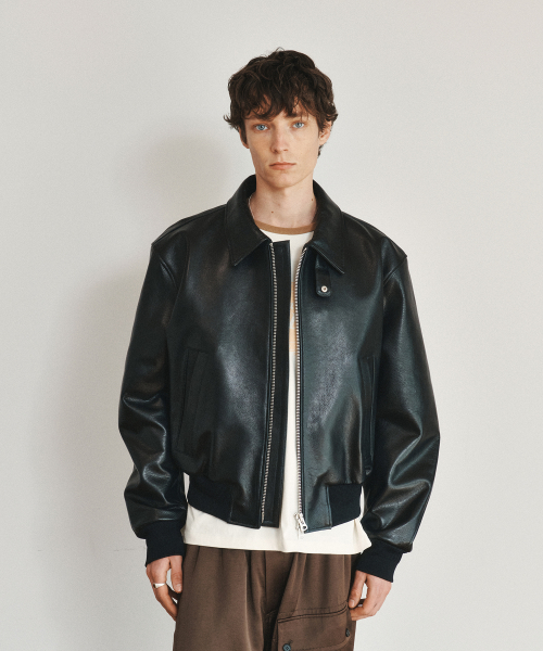 BEN GOAT LEATHER SHORT BOMBER Куртка