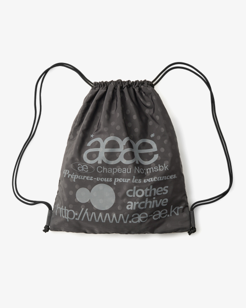 MUSINSA公式 | AEAE WEB LOGO CHECK GYM SACK [BLUE]