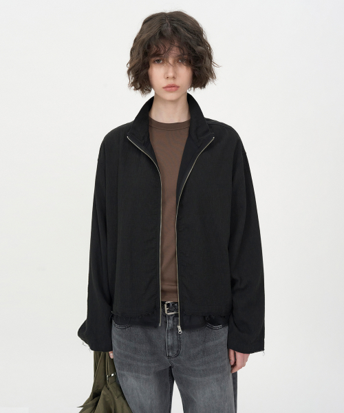 Куртка из жатого нейлона BLACK