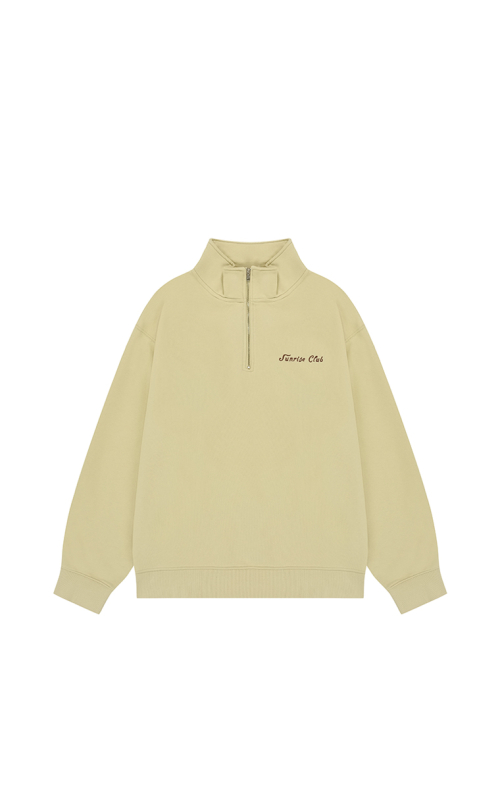 Sunrise Club Half Zip-up (Light Yellow)