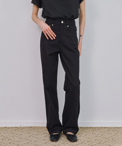 Tencel Cotton Jeans (Black)