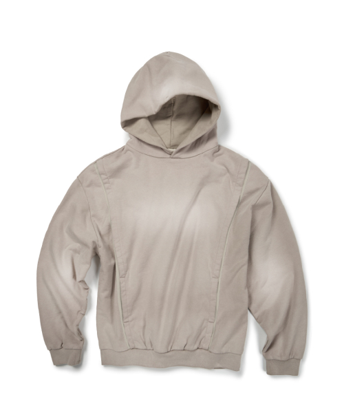 H.B TAPE WASHED HOODIE (BEIGE)