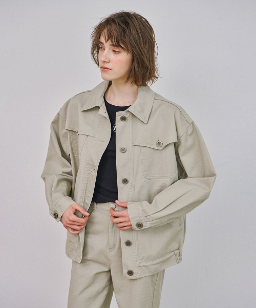 Western Work Jacket (Dust Beige)