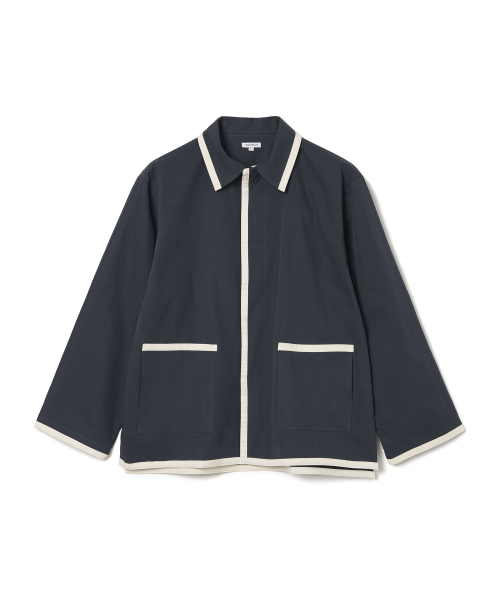 아노블리어() 투톤 플레어 셔츠 [네이비] 상품 이미지