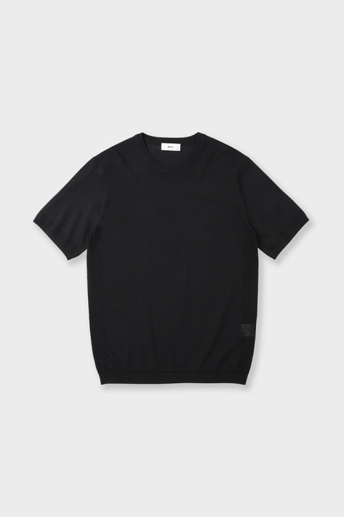 Ажурный джемпер с круглым вырезом Black BN4MSW853BK