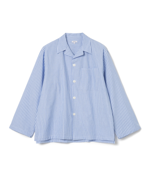 아노블리어() 오션 스트라이프 플레어 셔츠 [블루] 상품 이미지