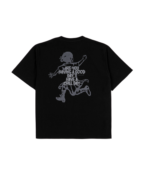 아노블리어() 굿데이 런온 티셔츠 [블랙] 상품 이미지