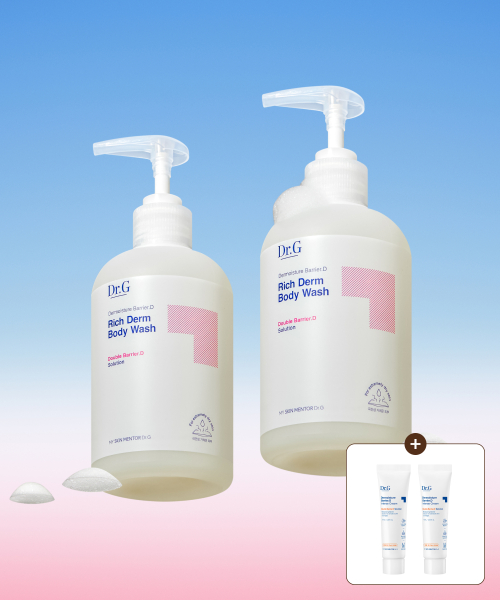 닥터지() [크림10mL*2개증정]더모이스처 배리어D 리치덤 바디워시 400ml 듀오 상품 이미지