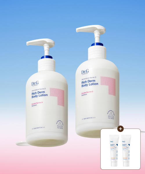 닥터지() [크림10mL*2개증정]더모이스처 배리어D 리치덤 바디로션 400ml 듀오 상품 이미지