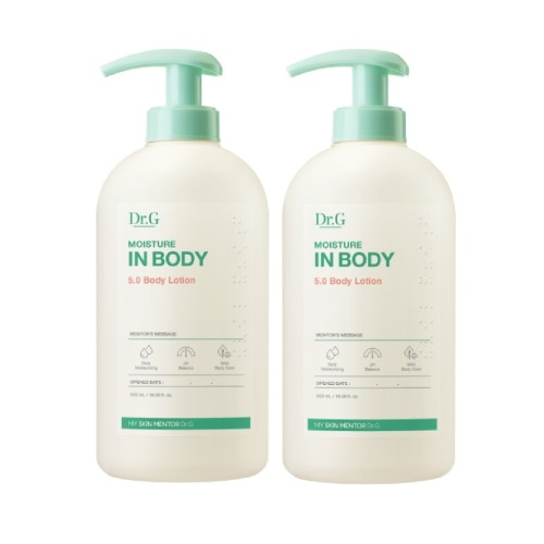 닥터지() [약산성 바디로션]모이스처 인바디 5.0 바디로션 500mL 듀오 상품 이미지
