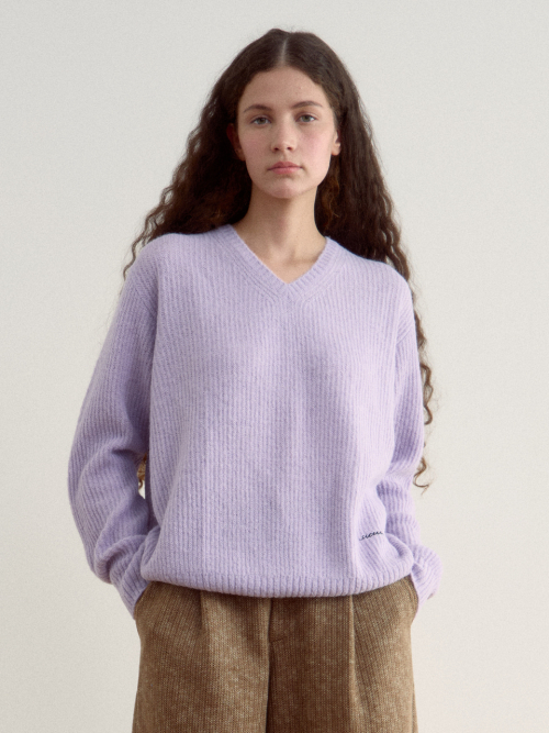 시엔느() Bach V-neck Wool Knit (Lavender) 상품 이미지