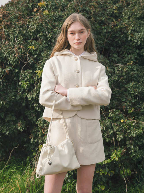 IRENE sporty hoodie jacket_IVORY