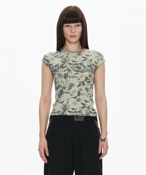 웰빙익스프레스(WELLBEING EXPRESS) Garden Print Half Sleeve