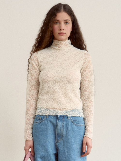 시엔느() Bon French Lace Top (Cream) 상품 이미지