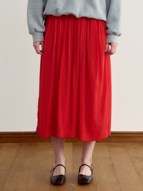 시엔느() Archive Skirt (Red) 상품 이미지