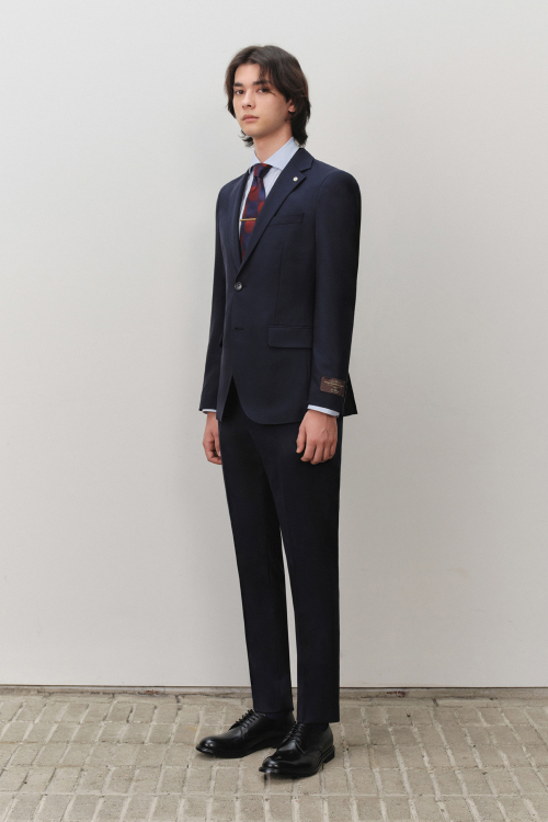 Костюм CANONICO из 100% шерсти, Navy BNESJA010NY_BNESPA110NY