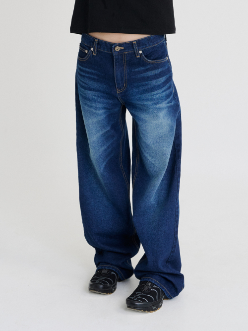 Low Rise Denim Pants (Indigo)