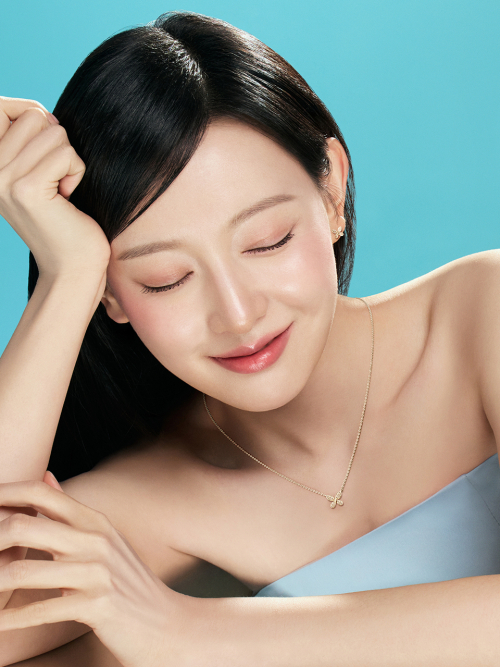 스톤헨지() 러브 듀엣 14K 브라운 다이아 목걸이 SA25A76F 상품 이미지