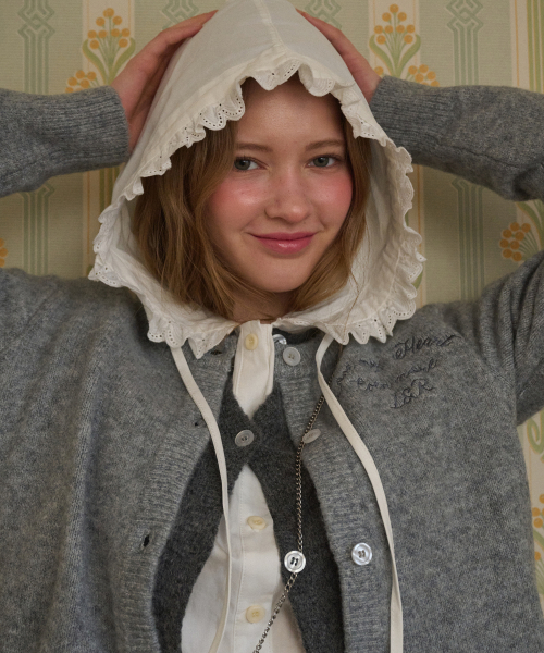 L&R Stitch Double Cardigan Gray