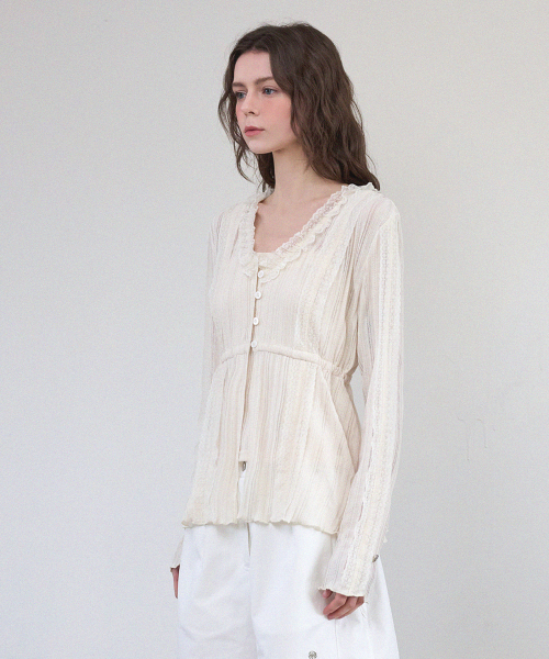 Lillian Lace Cardigan-Sleeveless Setup