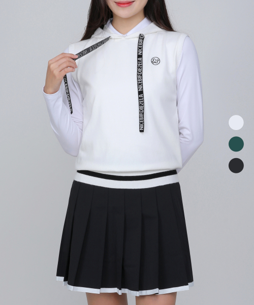 Женский вязаный жилет с капюшоном Hoodiebuddy (W6SV05) 3 Colors