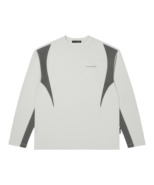 COLOR BLOCK LONG SLEEVE (GREY)