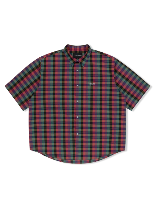 Y.E.S Short Sleeve Check Shirt Multi