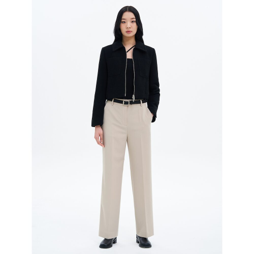 Базовые весенние слаксы straight fit, Beige