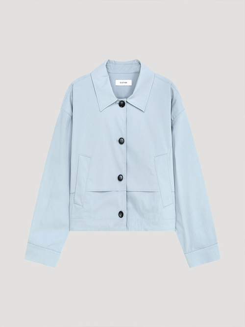 Короткий тренч с клапанами_AWWBYP11010_LL