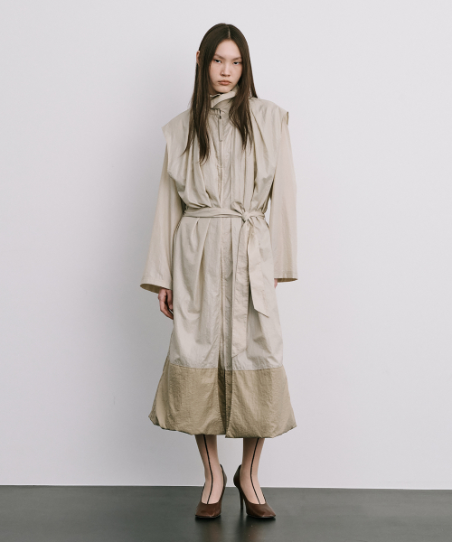 Тренч Moon Jar - Shaped Trench Coat_Beige