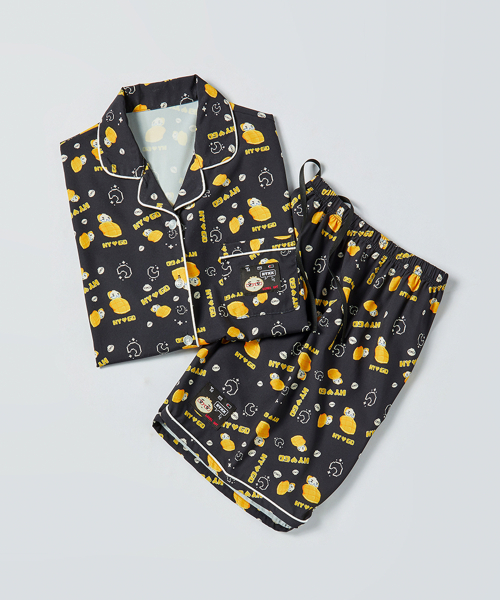 NYGD HALF PAJAMAS SET BLACK