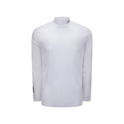 MEN SM MOCK NECK ESSENTIAL BASELAYER_WH