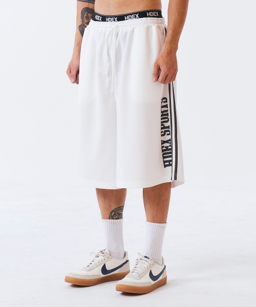 Сетчатые шорты бермуды Giant Fit (White)
