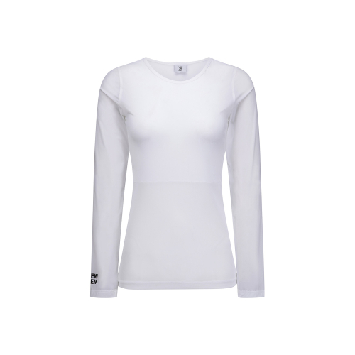 WOMEN SM ROUND NECK BASELAYER_WH