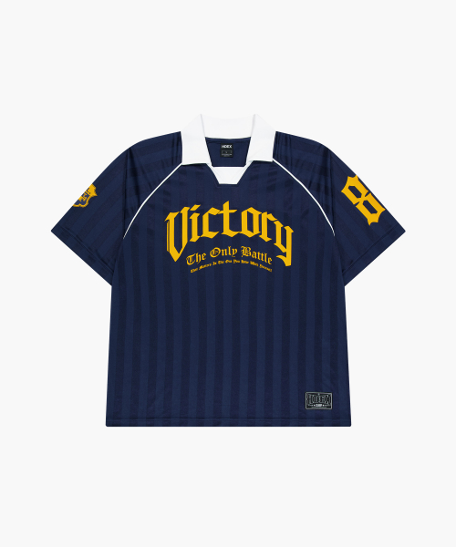 Victory Stripe поло с коротким рукавом (Navy)