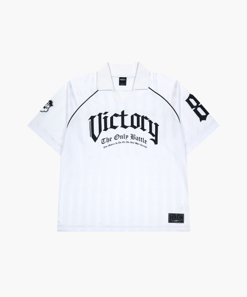 Victory Stripe поло с коротким рукавом (White)