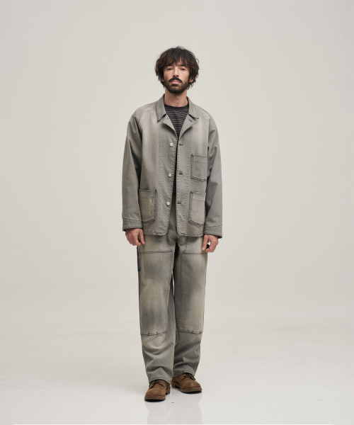 Carpenter Denim Work Pants (Faded Gray)