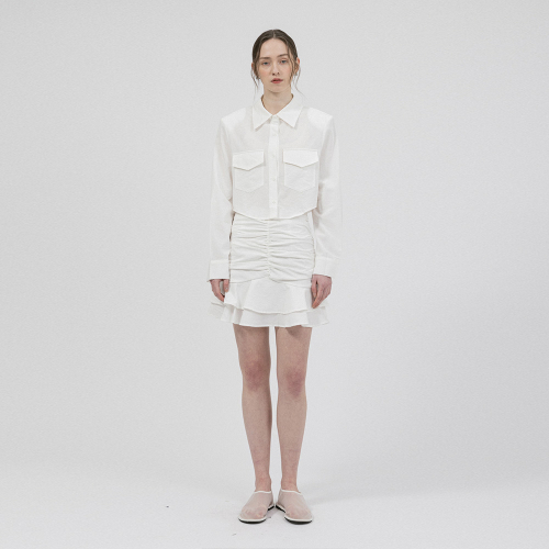 WD_Literary blouse and skirt set_WHITE
