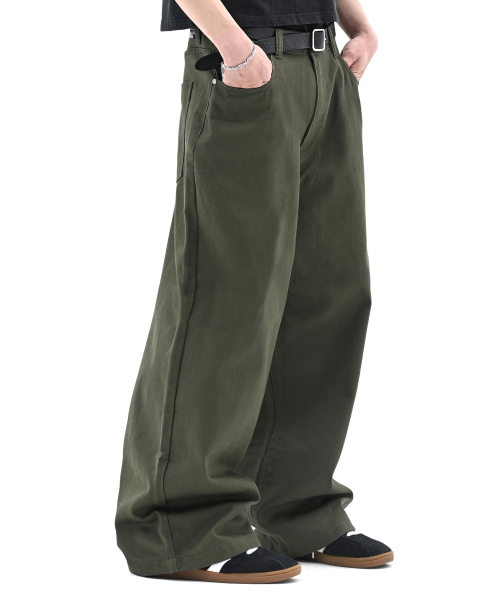Широкие брюки чинос Zeppelin Max (Olive)