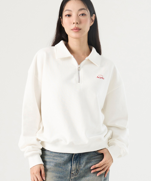 Анорак Half Zip_Ivory