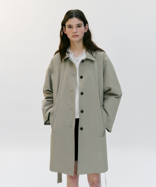Нейлоновый тренч [Light Khaki]