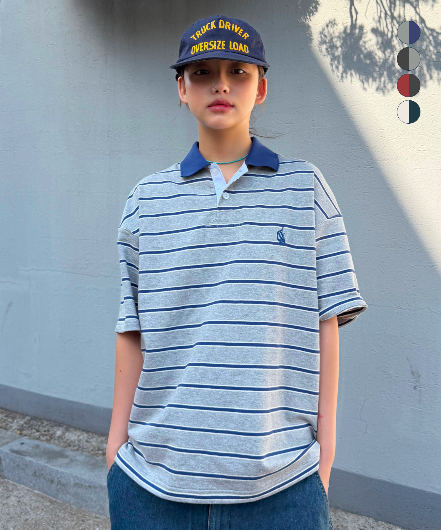 STRIPE POLO S/S TEE 410