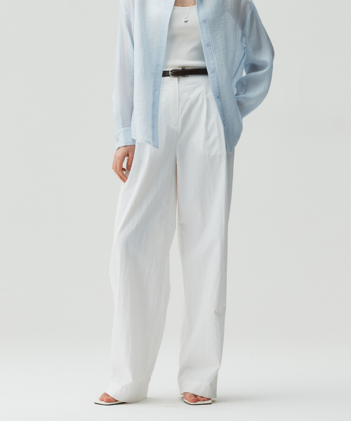 [W][COUTURE]две складки широкий брюки - 2color