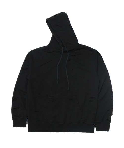 Худи с рваным эффектом (Black)