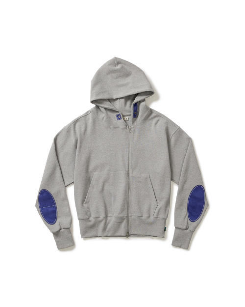 Writer hooded молния-up / Melange gray