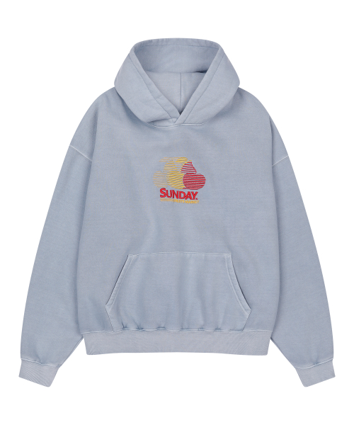 PIGMENT CHERRY HOODIE SKYBLUE