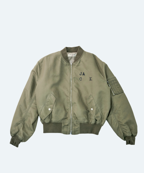 NW004 - M TYPE Signature Printing Garment Dying MA-1 куртка