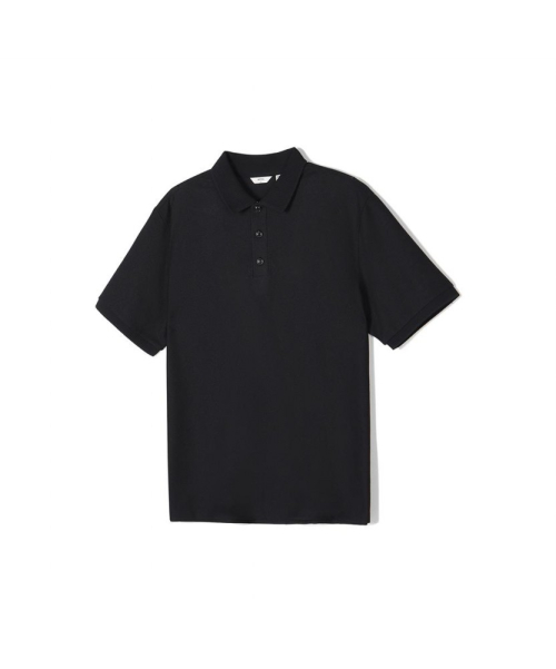 Кашемировое поло в рубчик Cool Touch, Black